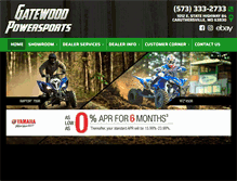 Tablet Screenshot of gatewoodpowersports.com